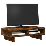 Vidaxl monitorstandaard 50x27x15 cm bewerkt hout gerookt eikenkleurig - afbeelding 3