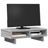 Vidaxl monitorstandaard 50x27x15 cm bewerkt hout grijs sonoma eiken - afbeelding 3