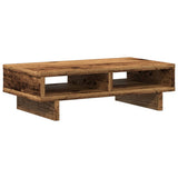 Vidaxl monitorstandaard 50x27x15 cm bewerkt hout oud houtkleurig - afbeelding 2