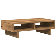 Vidaxl monitorstandaard 50x27x15 cm bewerkt hout artisanaal eikenkleur - afbeelding 2