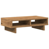 Vidaxl monitorstandaard 50x27x15 cm bewerkt hout artisanaal eikenkleur - afbeelding 2