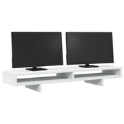 Vidaxl monitorstandaard 100x27x15 cm bewerkt hout wit - afbeelding 3