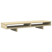 Vidaxl monitorstandaard 100x27x15 cm bewerkt hout sonoma eikenkleurig - afbeelding 2