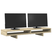 Vidaxl monitorstandaard 100x27x15 cm bewerkt hout sonoma eikenkleurig - afbeelding 3