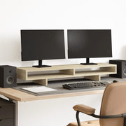 Vidaxl monitorstandaard 100x27x15 cm bewerkt hout sonoma eikenkleurig - afbeelding 1