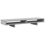 Vidaxl monitorstandaard 100x27x15 cm bewerkt hout grijs sonoma eiken - afbeelding 2