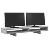 Vidaxl monitorstandaard 100x27x15 cm bewerkt hout grijs sonoma eiken - afbeelding 3