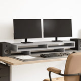 Vidaxl monitorstandaard 100x27x15 cm bewerkt hout grijs sonoma eiken - afbeelding 1