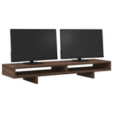 Vidaxl monitorstandaard 100x27x15 cm bewerkt hout bruin eikenkleurig - afbeelding 3