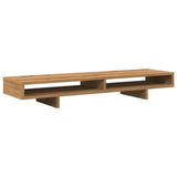 Vidaxl monitorstandaard 100x27x15 cm bewerkt hout artisanaal eiken - afbeelding 2