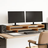 Vidaxl monitorstandaard 100x27x15 cm bewerkt hout artisanaal eiken - afbeelding 1