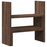 Vidaxl bureau organiser 40x17x41 cm bewerkt hout bruin eikenkleurig - afbeelding 2