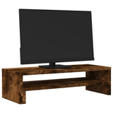 Vidaxl monitorstandaard 54x22x15 cm bewerkt hout gerookt eikenkleurig - afbeelding 3