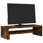 Vidaxl monitorstandaard 54x22x15 cm bewerkt hout gerookt eikenkleurig - afbeelding 3