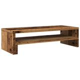 Vidaxl monitorstandaard 54x22x15 cm bewerkt hout oud houtkleurig - afbeelding 2