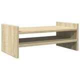 Vidaxl monitorstandaard 50x27x20 cm bewerkt hout sonoma eikenkleurig - afbeelding 2