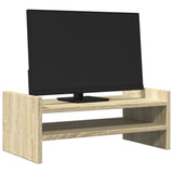 Vidaxl monitorstandaard 50x27x20 cm bewerkt hout sonoma eikenkleurig - afbeelding 3