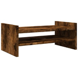 Vidaxl monitorstandaard 50x27x20 cm bewerkt hout gerookt eikenkleurig - afbeelding 2