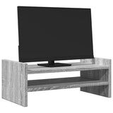 Vidaxl monitorstandaard 50x27x20 cm bewerkt hout grijs sonoma eiken - afbeelding 3
