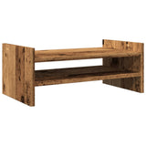 Vidaxl monitorstandaard 50x27x20 cm bewerkt hout oud houtkleurig - afbeelding 2