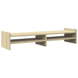Vidaxl monitorstandaard 100x27x20 cm bewerkt hout sonoma eikenkleurig - afbeelding 2