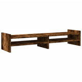 Vidaxl monitorstandaard 100x27x20 cm bewerkt hout gerookt eikenkleurig - afbeelding 2