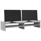 Vidaxl monitorstandaard 100x27x20 cm bewerkt hout grijs sonoma eiken - afbeelding 3
