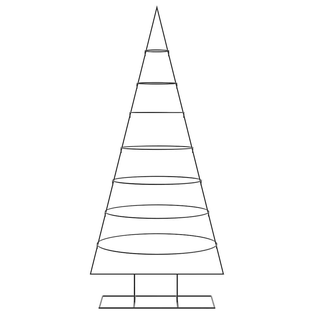 Vidaxl kerstdecoratie kerstboom 210 cm metaal zwart