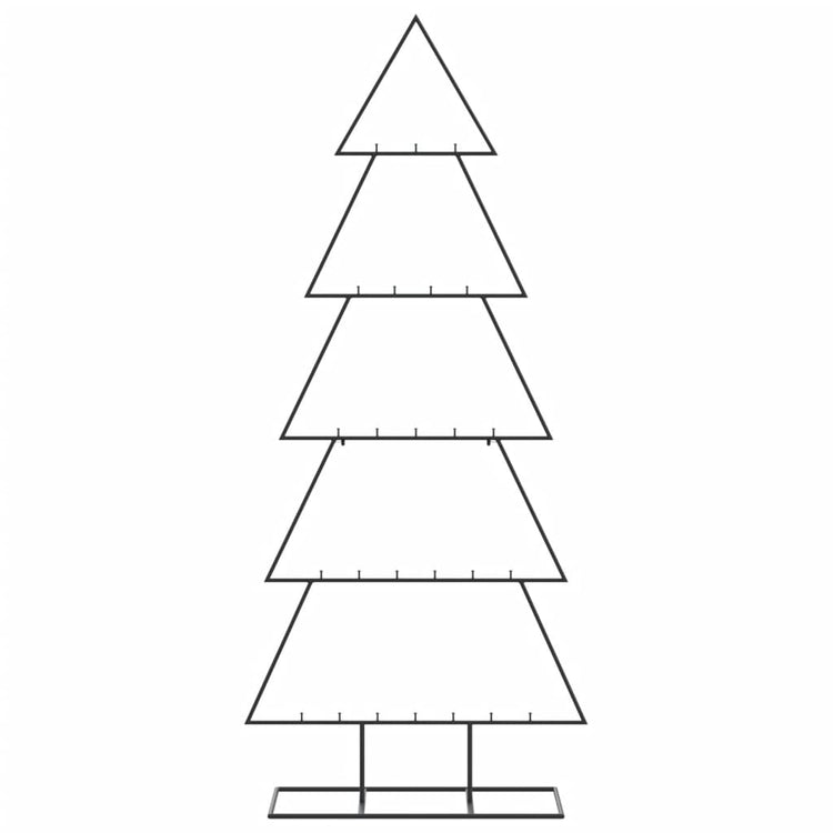 Vidaxl kerstdecoratie kerstboom 150 cm metaal zwart