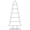 Vidaxl kerstdecoratie kerstboom 180 cm metaal zwart