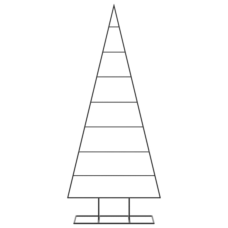 Vidaxl kerstdecoratie kerstboom 150 cm metaal zwart