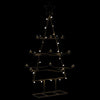 Vidaxl kerstdecoratie kerstboom 105 cm metaal zwart