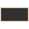 Vidaxl krijtbord met massief grenenhouten frame zwart 60x30 cm