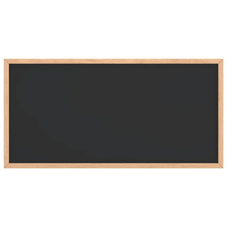 Vidaxl krijtbord met massief grenenhouten frame zwart 60x30 cm