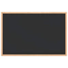 Vidaxl krijtbord met massief grenenhouten frame zwart 60x40 cm
