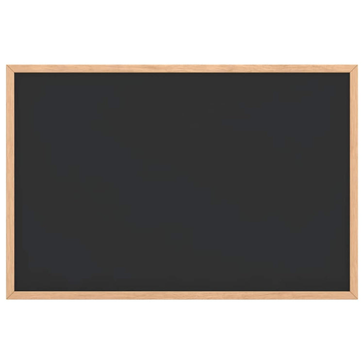 Vidaxl krijtbord met massief grenenhouten frame zwart 60x40 cm