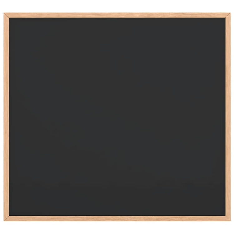 Vidaxl krijtbord met massief grenenhouten frame zwart 60x55 cm