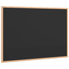 Vidaxl krijtbord met massief grenenhouten frame zwart 80x55 cm