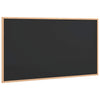 Vidaxl krijtbord met massief grenenhouten frame zwart 100x55 cm