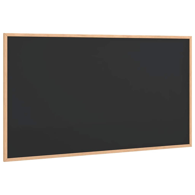 Vidaxl krijtbord met massief grenenhouten frame zwart 100x55 cm