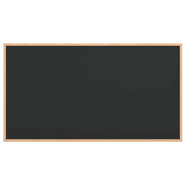 Vidaxl krijtbord met massief grenenhouten frame zwart 100x55 cm
