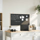 Vidaxl krijtbord met massief grenenhouten frame zwart 100x55 cm