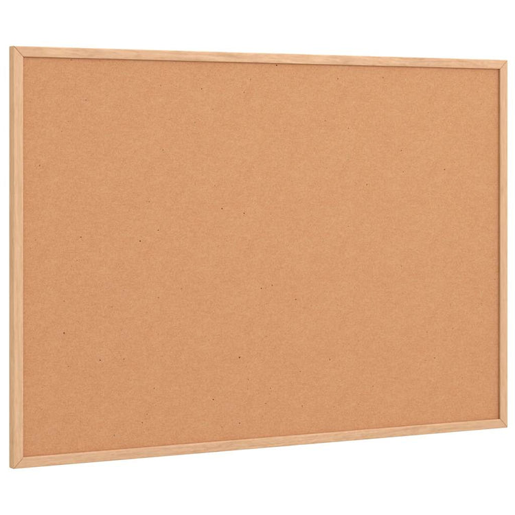 Vidaxl kurkbord met massief grenenhouten frame 80x55 cm