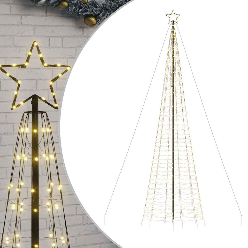 Vidaxl led-kerstboom met spikes 1534 leds warm wit 500 cm