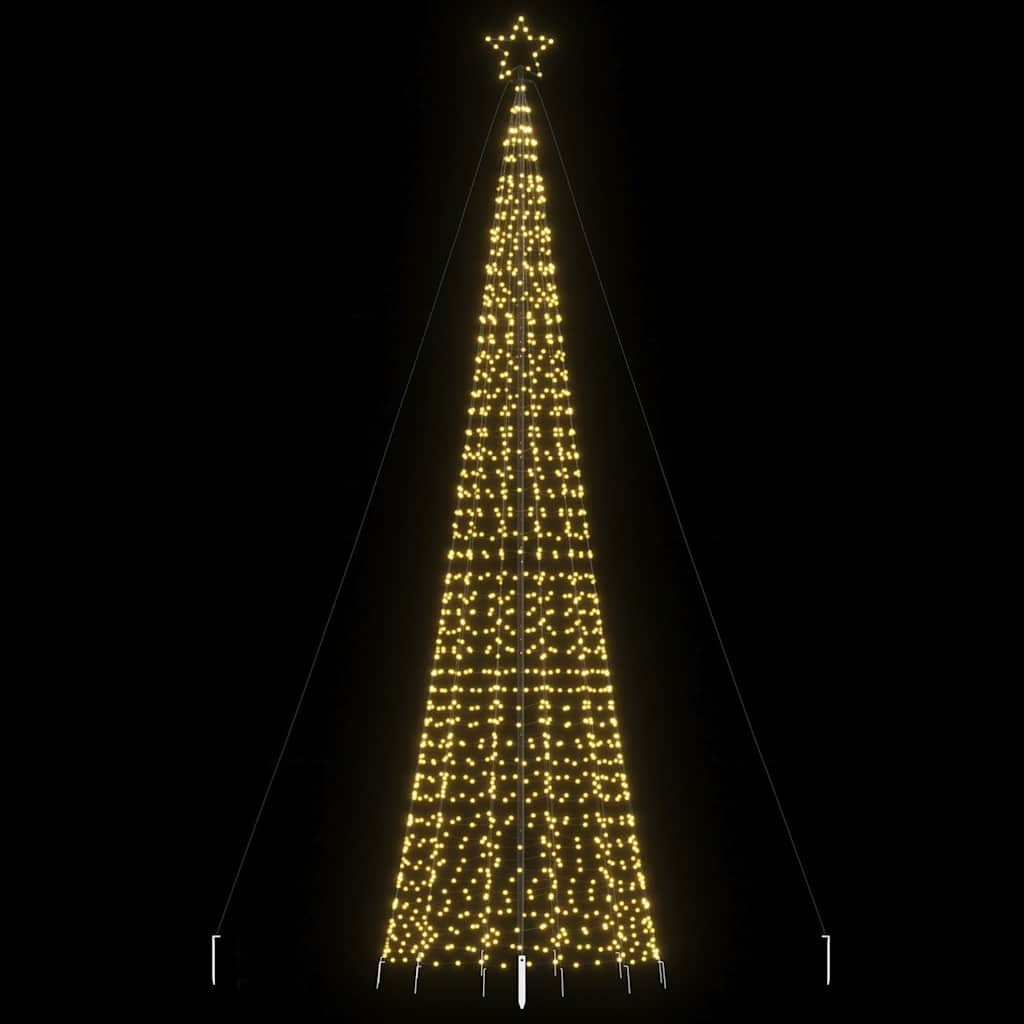 Vidaxl led-kerstboom met spikes 1534 leds warm wit 500 cm