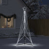 Vidaxl led-kerstboom 483 leds koud wit 240 cm