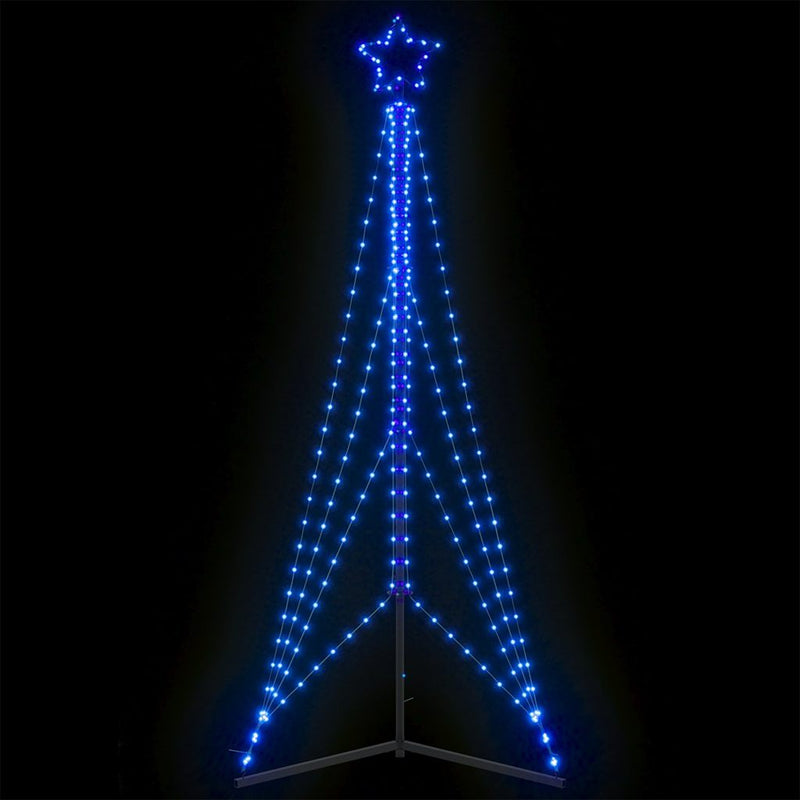 Vidaxl led-kerstboom 483 leds 240 cm blauw