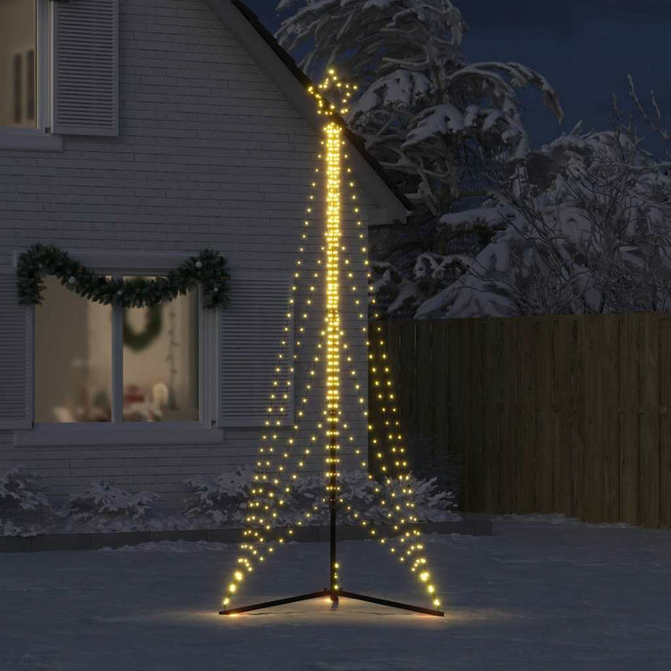 Vidaxl led-kerstboom 525 leds warm wit 302 cm