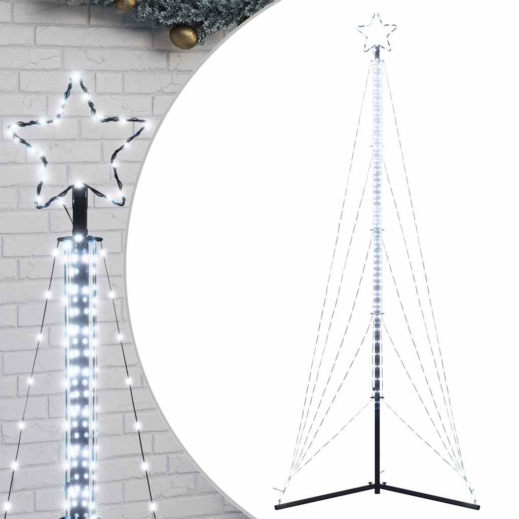 Vidaxl led-kerstboom 525 leds koud wit 302 cm