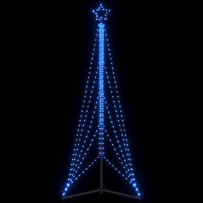 Vidaxl led-kerstboom 525 leds 302 cm blauw